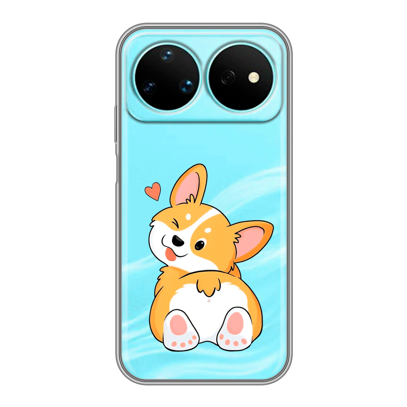 Силиконовый чехол на Huawei Nova 16 Pro с принтом Корги Силиконовый чехол на Huawei Nova 16 Pro с принтом Корги