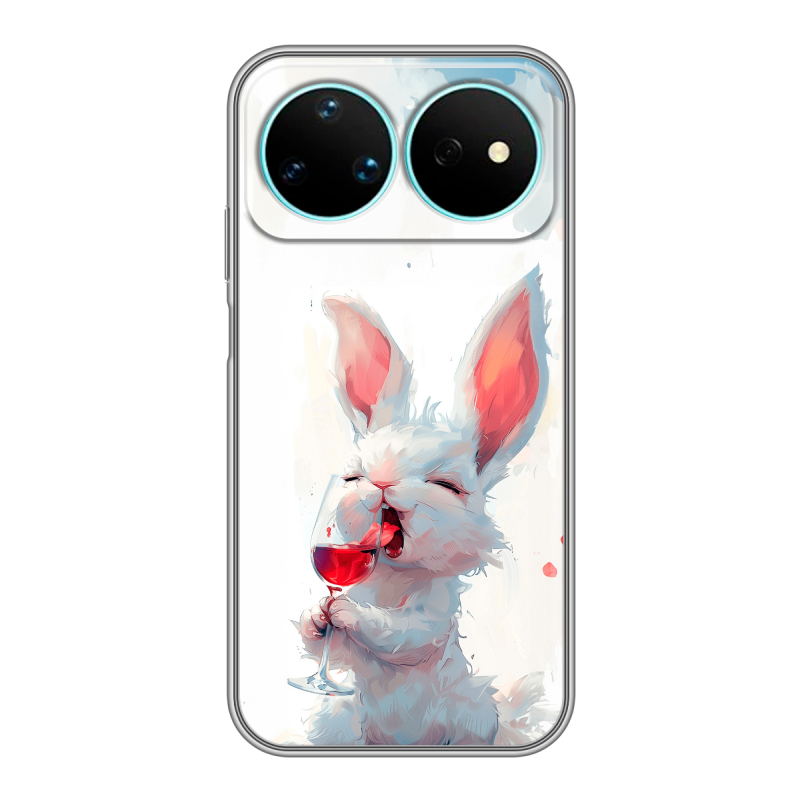 Силиконовый чехол на Huawei Nova 16 Pro с принтом кролик зайчик Силиконовый чехол на Huawei Nova 16 Pro с принтом кролик зайчик
