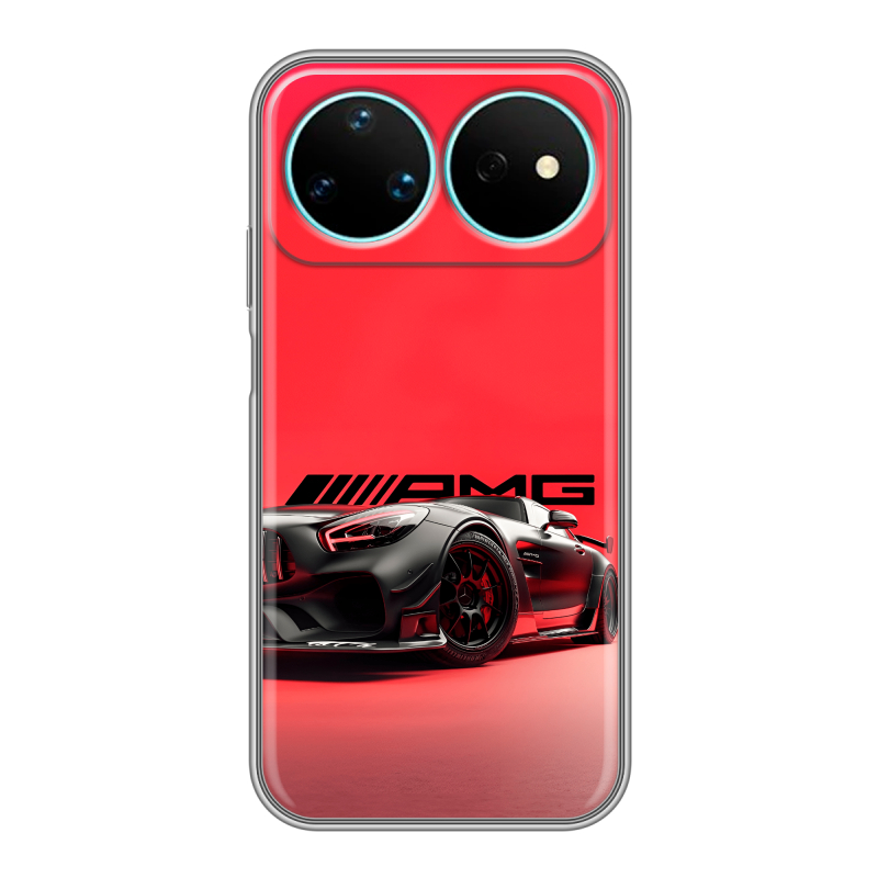 Силиконовый чехол на Huawei Nova 16 Pro с принтом Мерседес Mercedes AMG Силиконовый чехол на Huawei Nova 16 Pro с принтом Мерседес Mercedes AMG