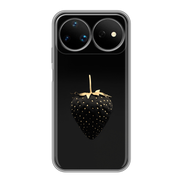 Силиконовый чехол на Huawei Nova 16 Ultra с принтом Черная клубника Силиконовый чехол на Huawei Nova 16 Ultra с принтом Черная клубника