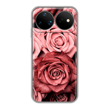 Силиконовый чехол на Huawei Nova 16 Ultra с принтом Цветы розы Силиконовый чехол на Huawei Nova 16 Ultra с принтом Цветы розы