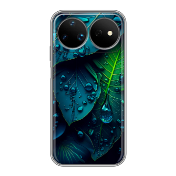 Силиконовый чехол на Huawei Nova 16 Ultra с принтом Листья