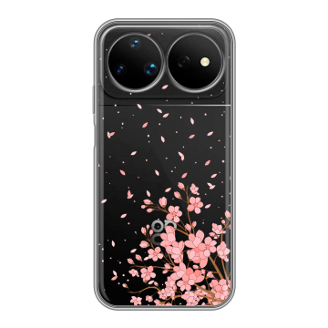 Силиконовый чехол на Huawei Nova 16 Ultra с принтом Ветка сакуры