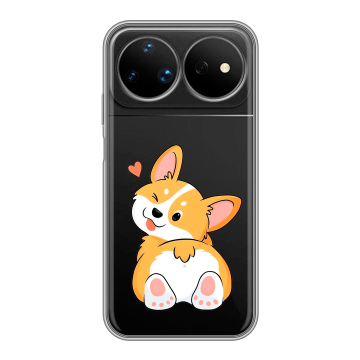 Силиконовый чехол на Huawei Nova 16 Ultra с принтом Корги