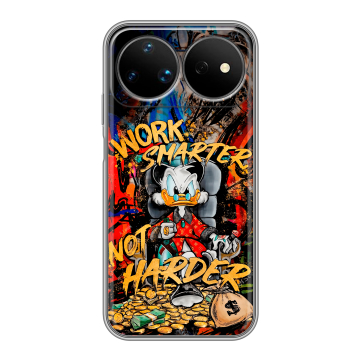 Силиконовый чехол на Huawei Nova 16 Ultra с принтом Дональд Дак Деньги Силиконовый чехол на Huawei Nova 16 Ultra с принтом Дональд Дак Деньги