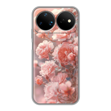 Силиконовый чехол на Huawei Nova 16 Ultra с принтом Розовые розы