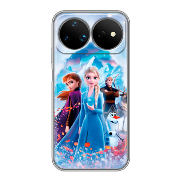 Силиконовый чехол на Huawei Nova 16 Ultra с принтом Холодное сердце Frozen Силиконовый чехол на Huawei Nova 16 Ultra с принтом Холодное сердце Frozen