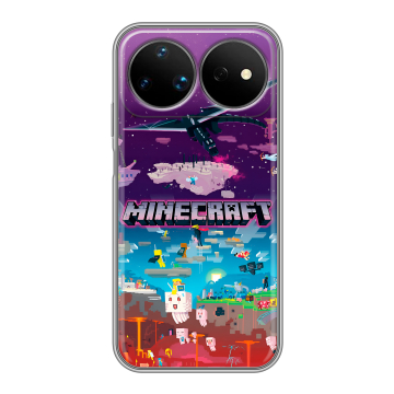 Силиконовый чехол на Huawei Nova 16 Ultra с принтом Майнкрафт Minecraft Силиконовый чехол на Huawei Nova 16 Ultra с принтом Майнкрафт Minecraft