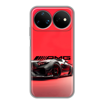 Силиконовый чехол на Huawei Nova 16 Ultra с принтом Мерседес Mercedes AMG
