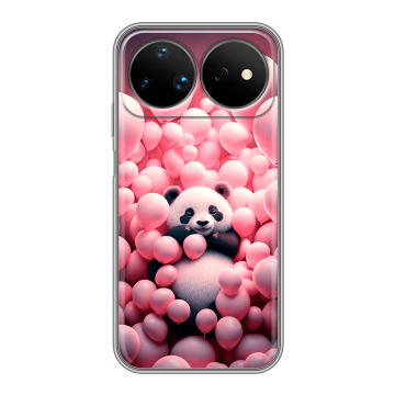Силиконовый чехол на Huawei Nova 16 Ultra с принтом Панда Силиконовый чехол на Huawei Nova 16 Ultra с принтом Панда