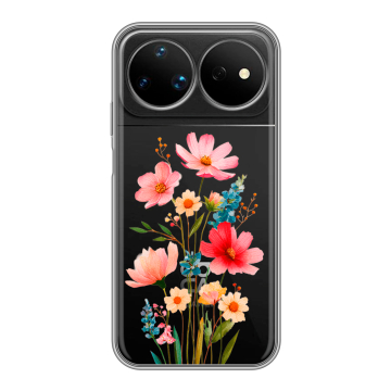 Силиконовый чехол на Huawei Nova 16 Ultra с принтом Цветы