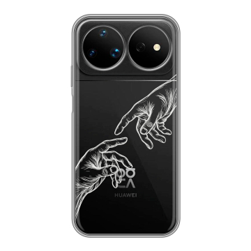 Силиконовый чехол на Huawei Nova 16 Ultra с принтом Сотворение мира