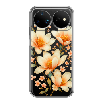 Силиконовый чехол на Huawei Nova 16 Ultra с принтом Цветы