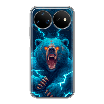 Силиконовый чехол на Huawei Nova 16 Ultra с принтом Медведь