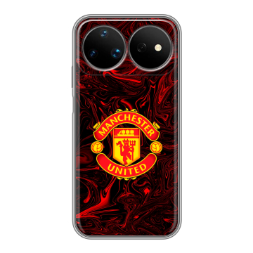 Силиконовый чехол на Huawei Nova 16 Ultra с принтом Manchester United Силиконовый чехол на Huawei Nova 16 Ultra с принтом Manchester United