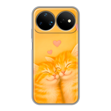 Силиконовый чехол на Huawei Nova 16 Ultra с принтом Милые котята