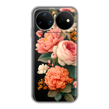 Силиконовый чехол на Huawei Nova 16 Ultra с принтом цветы Силиконовый чехол на Huawei Nova 16 Ultra с принтом цветы