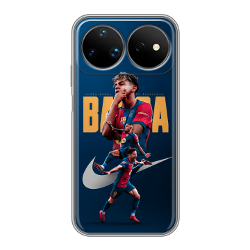 Силиконовый чехол на Huawei Nova 16 Ultra с принтом Барселона Barca Yamal Силиконовый чехол на Huawei Nova 16 Ultra с принтом Барселона Barca Yamal