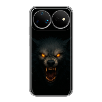 Силиконовый чехол на Huawei Nova 16 Ultra с принтом Волк Силиконовый чехол на Huawei Nova 16 Ultra с принтом Волк