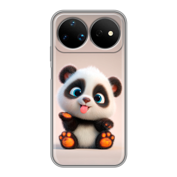 Силиконовый чехол на Huawei Nova 16 Ultra с принтом милая панда Силиконовый чехол на Huawei Nova 16 Ultra с принтом милая панда