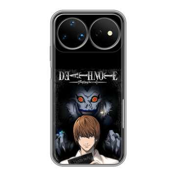 Силиконовый чехол на Huawei Nova 16 Ultra с принтом Death note Тетрадь смерти Силиконовый чехол на Huawei Nova 16 Ultra с принтом Death note Тетрадь смерти