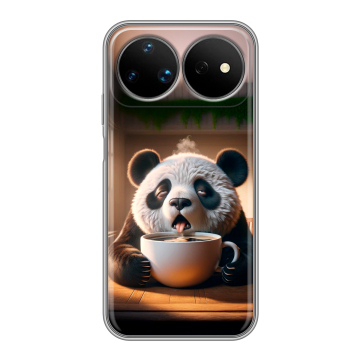 Силиконовый чехол на Huawei Nova 16 Ultra с принтом смешная панда