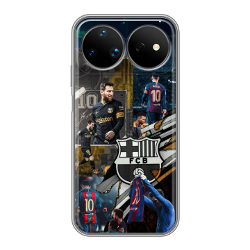 Силиконовый чехол на Huawei Nova 16 Ultra с принтом Messi Barcelona Силиконовый чехол на Huawei Nova 16 Ultra с принтом Messi Barcelona