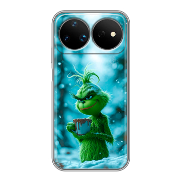 Силиконовый чехол на Huawei Nova 16 Ultra с принтом Новый год гринч Силиконовый чехол на Huawei Nova 16 Ultra с принтом Новый год гринч
