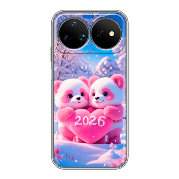 Силиконовый чехол на Huawei Nova 16 Ultra с принтом Новый год