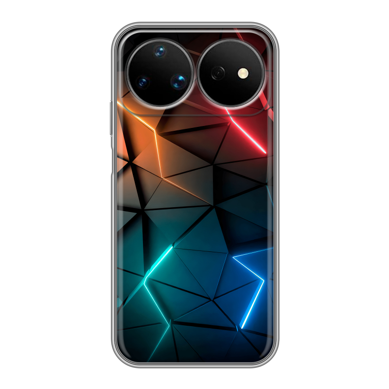 Силиконовый чехол на Huawei Nova 16 Ultra с принтом Абстракция неон Силиконовый чехол на Huawei Nova 16 Ultra с принтом Абстракция неон