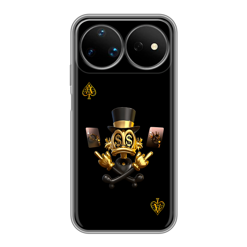 Силиконовый чехол на Huawei Nova 16 Ultra с принтом Золотой скрудж макдак Силиконовый чехол на Huawei Nova 16 Ultra с принтом Золотой скрудж макдак