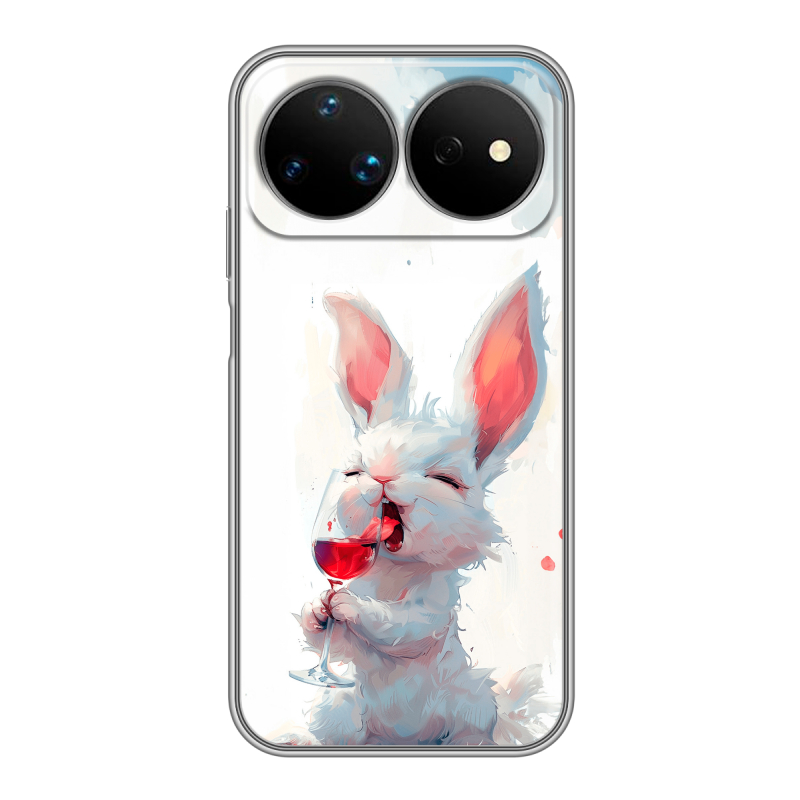 Силиконовый чехол на Huawei Nova 16 Ultra с принтом кролик зайчик Силиконовый чехол на Huawei Nova 16 Ultra с принтом кролик зайчик