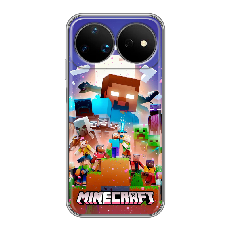 Силиконовый чехол на Huawei Nova 16 Ultra с принтом Майнкрафт Minecraft Силиконовый чехол на Huawei Nova 16 Ultra с принтом Майнкрафт Minecraft
