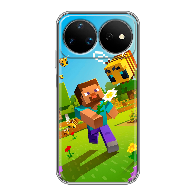 Силиконовый чехол на Huawei Nova 16 Ultra с принтом Майнкрафт Minecraft Силиконовый чехол на Huawei Nova 16 Ultra с принтом Майнкрафт Minecraft