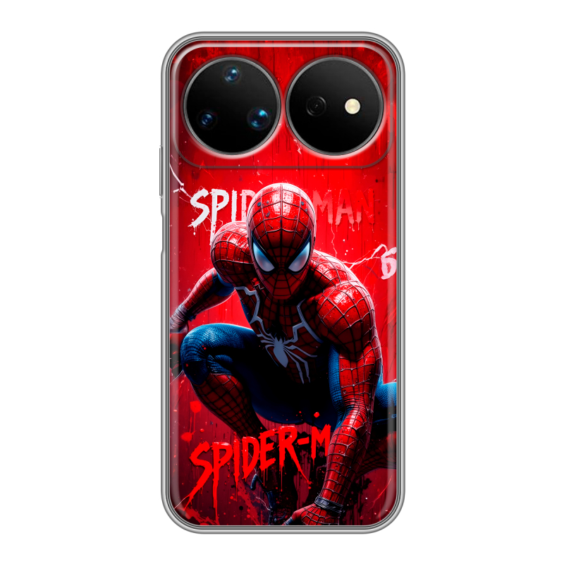 Силиконовый чехол на Huawei Nova 16 Ultra с принтом Spiderman Человек паук Силиконовый чехол на Huawei Nova 16 Ultra с принтом Spiderman Человек паук