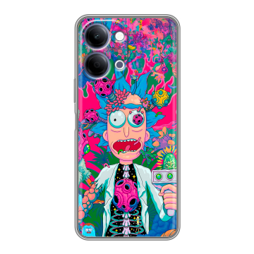 Силиконовый чехол на Vivo Y05 с принтом Рик и Морти Rick Morty