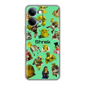 Силиконовый чехол на Vivo Y05 с принтом Шрек Shrek Силиконовый чехол на Vivo Y05 с принтом Шрек Shrek