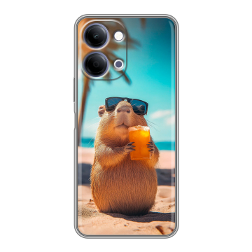Силиконовый чехол на Vivo Y05 с принтом Капибара Силиконовый чехол на Vivo Y05 с принтом Капибара
