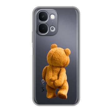 Силиконовый чехол на Vivo Y31d с принтом Медведь