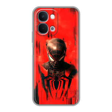 Силиконовый чехол на Vivo Y31d с принтом человек паук spiderman