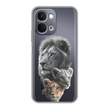 Силиконовый чехол на Vivo Y31d с принтом Львы Силиконовый чехол на Vivo Y31d с принтом Львы