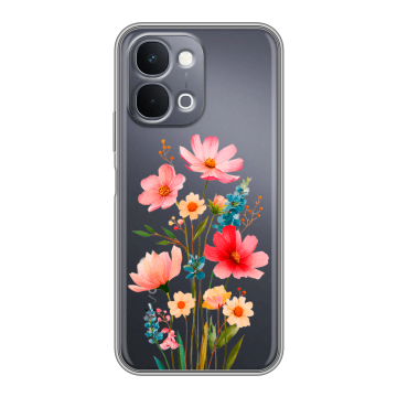 Силиконовый чехол на Vivo Y31d с принтом Цветы Силиконовый чехол на Vivo Y31d с принтом Цветы