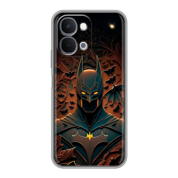 Силиконовый чехол на Vivo Y31d с принтом Batman Бэтмен Силиконовый чехол на Vivo Y31d с принтом Batman Бэтмен