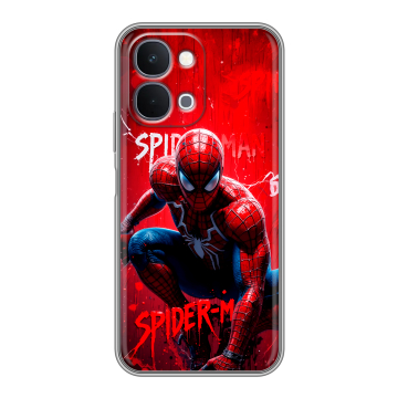 Силиконовый чехол на Vivo Y31d с принтом Spiderman Человек паук