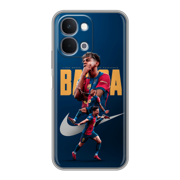 Силиконовый чехол на Vivo Y31d с принтом Барселона Barca Yamal 