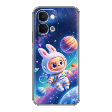 Силиконовый чехол на Vivo Y31d с принтом Labubu Лабубу
