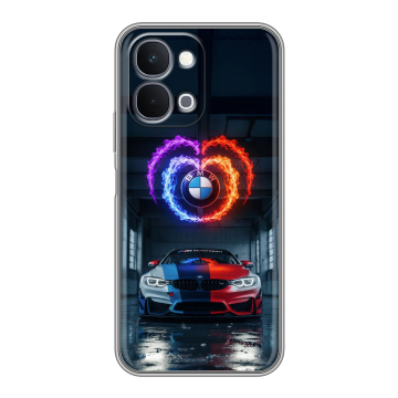 Силиконовый чехол на Vivo Y31d с принтом BMW БМВ