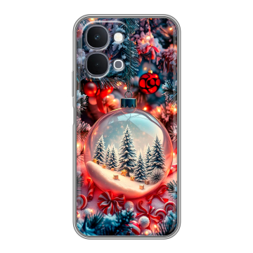 Силиконовый чехол на Vivo Y31d с принтом Новый год Силиконовый чехол на Vivo Y31d с принтом Новый год