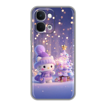 Силиконовый чехол на Vivo Y31d с принтом Новый год