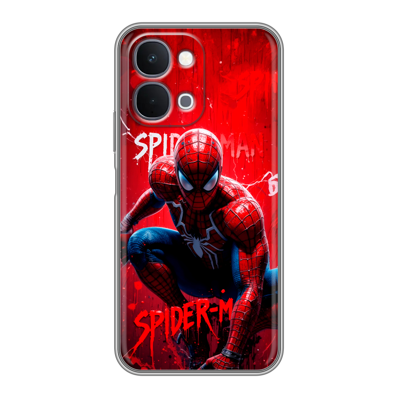 Силиконовый чехол на Vivo Y31d с принтом Spiderman Человек паук Силиконовый чехол на Vivo Y31d с принтом Spiderman Человек паук